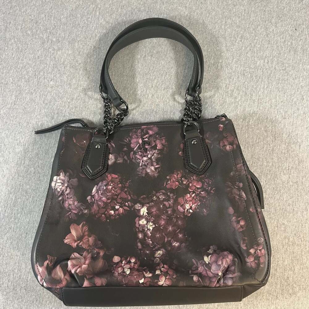 Simply Vera Vera Wang Floral Print Triple Entry Satchel Handbag